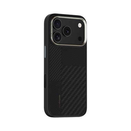 Benks Etui Montage Magnetic Carbon Kevlar Armor Pro Metal Frame 600D+1500D do iPhone 17 Air czarne (Camera Control Button) – Etui Carbon Kevlarowe z Ramką Metalową i Camera Control