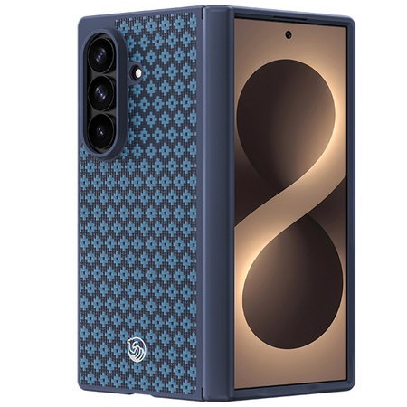 Benks Etui Magnetic Armor Grid Pro Grand Combo do Samsung Galaxy Z Fold 8 Ultra Niebieskie