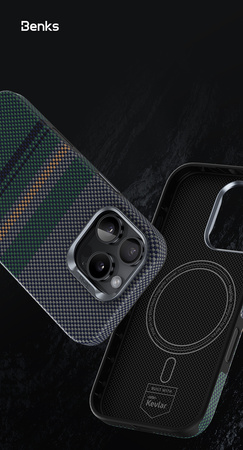 Benks Etui Magnetic Armor Pro Aurora Kevlar 600D (CC65) do iPhone 16 Pro