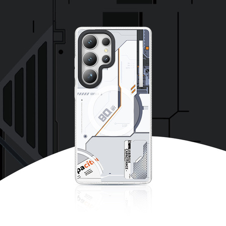 Benks Etui Dynamic Magnetic Mecha (D045) do Samsung Galaxy S25 Ultra Białe