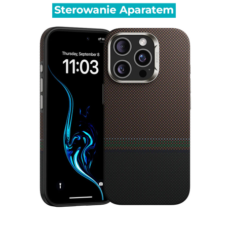 Benks Etui Carbon Kevlar Armor Pro Prestige MagSafe do iPhone 16 Pro plecki pokrowiec ochrona Camera Control sterowanie aparatem