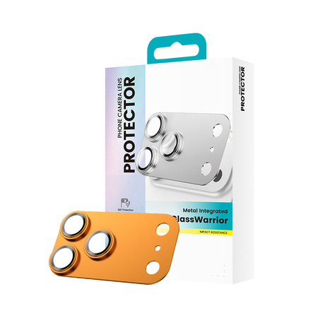 Benks Hartowane szkło Glass Warrior Metal Integrated Lens Protector (C070) do Iphone 17 Pro Max (obiektyw 3 sztuki) pomarańczowe