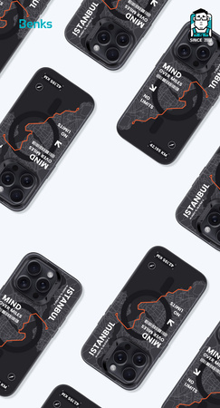 Benks Etui Magnetic City Istanbul do Iphone 16 Plus