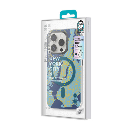 Benks Etui Magnetic City New York do iPhone 16 Plus