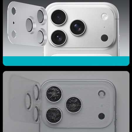 Benks Szkło Hartowane Glass Warrior Metal Integrated Lens Protector (C070) do iPhone 17 Pro Max (obiektyw 3 sztuki) Niebieskie