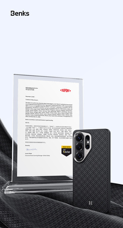 Benks Etui do Samsung Galaxy S26 Ultra Carbon Kevlar Armor Pro Armor Grid z MagSafe Wzmacniane – Czarne