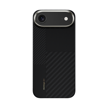 Benks Etui Montage Magnetic Carbon Kevlar Armor Air Metal Frame 600D+1500D do iPhone 17 Air czarne – Etui Carbon Kevlarowe z Metalową Ramką i Wysoką Wytrzymałością