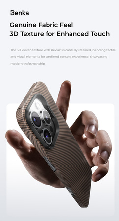 Benks Etui Magnetic Armor Tint Kevlar 1000D (0064) do iPhone 16 Plus Zielone