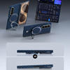 Benks Etui Magnetic Armor Grid Air Grand Combo (C.K.FL.SA.BE.0051) do Samsung Galaxy Z Fold 8 Ultra niebieski