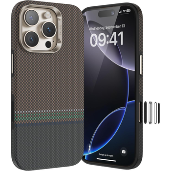 Benks Etui Carbon Kevlar Armor Pro Prestige MagSafe do iPhone 16 Pro Max plecki pokrowiec ochrona Camera Control sterowanie aparatem