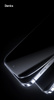 Benks Hartowane szkło Glass Warrior Sapphire Coating (LS65) do Iphone 16 Pro Max czarne (Thin Edge)