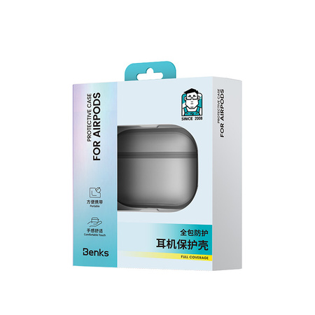 Benks Etui na słuchawki Mist Case do Airpods Pro 3 szare
