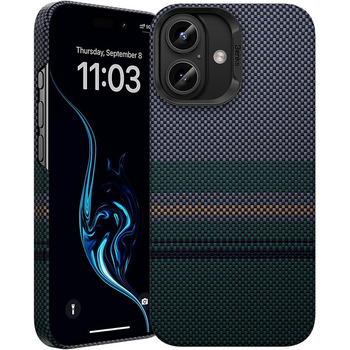 Benks Etui Magnetic Carbon Kevlar Armor Air Aurora 600D do iPhone 16 Plus – Wytrzymałe Etui Carbon Kevlarowe z Efektem Aurora
