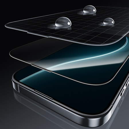 Benks Szkło Hartowane Glass Warrior Sapphire Coating do iPhone 18 Pro Max / 17 Pro Max Czarne