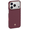 Benks Etui Magnetic Armor Air Armor Grid Kevlar Metal Frame 600D do iPhone 18 Pro Max / 17 Pro Max burgundowe – wytrzymałe etui z włóknem Kevlar® i pełną ochroną MagSafe