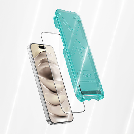 Benks Szkło Hartowane Glass Warrior HD do iPhone 15 Pro Max Czarne