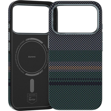 Benks Pancerne Etui Ochronne Armor Pro Aurora Kevlar Carbon 600D do iPhone 18 Pro Max / 17 Pro Max