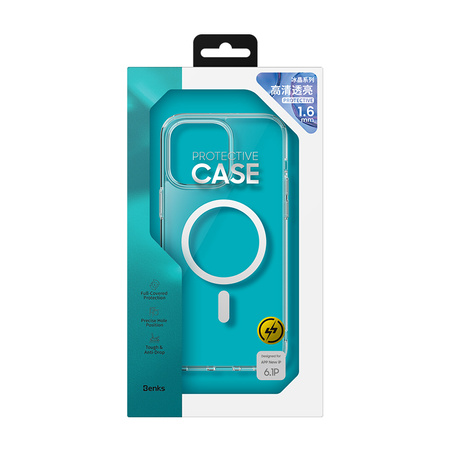 Benks Etui Magnetic Crystal do iPhone 15 Plus Przezroczyste