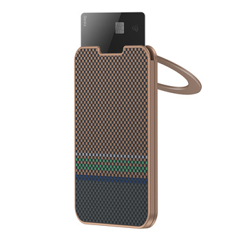 BENKS Portfel MagWallet ArmorGo Prestige Stand MagSafe na plecki telefonu 5 kart Carbon Kevlar