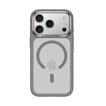 Benks Etui Magnetic Mist Metal Frame (A070) do iPhone 17 Pro Max Szare (Camera Control Button)