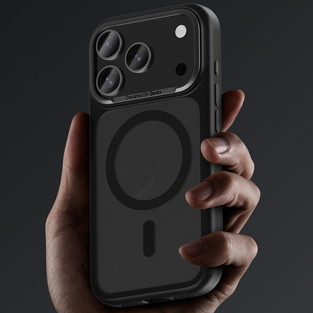 Benks Etui Magnetic Mist Metal Frame do iPhone 17 Pro białe (Camera Control Button) – Smukłe Etui Metal Frame z Funkcją Camera Control