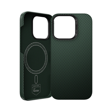 Benks Etui Magnetic Armor Tint Kevlar 1000D (0064) do iPhone 16 Plus Zielone