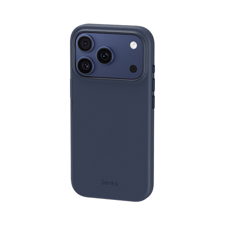 Benks Etui Magnetic Vita Pro Silicone (A069) do iPhone 17 Pro Niebieskie (Camera Control Button)
