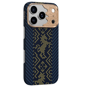 Benks Etui Magnetic Armor Air Knight Kevlar Metal Frame do iPhone 18 Pro / 17 Pro niebieskie – wytrzymałe etui z włóknem Kevlar® i pełną ochroną MagSafe