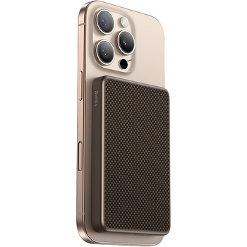 Benks Power Bank 10000mAh MP17 Armor Tint Gold - Typ C - magnetyczny z ładowaniem indukcyjnym