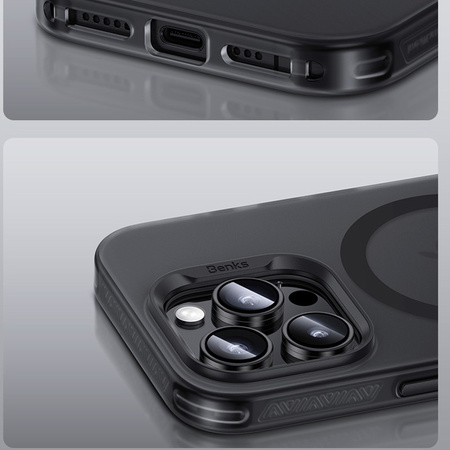 Benks Etui Magnetic Lucid Armor (B066) do iPhone 16 Pro Max Czarne (Camera Control Button)