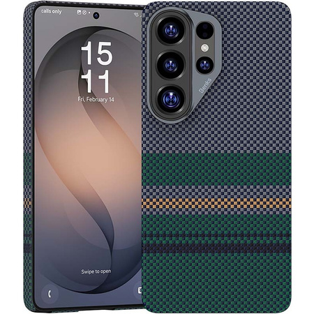 Benks Etui do Samsung Galaxy S26 Ultra Carbon Kevlar Armor Pro Aurora z MagSafe
