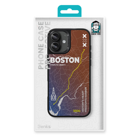 Benks Etui Dynamic City Boston do iPhone 16