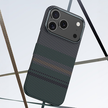 Benks Etui Magnetic Carbon Kevlar Armor Air Aurora 600D do iPhone 17 Pro Max – Stylowe Etui Carbon Kevlarowe z Efektem Aurora i Kompatybilnością MagSafe