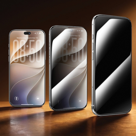 Benks Szkło Hartowane Ultra Shield Privacy Glass do iPhone 18 Pro Czarne