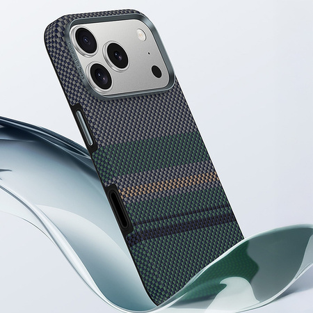 Benks Pancerne Etui Ochronne Armor Pro Aurora Kevlar Carbon 600D do iPhone 18 Pro Max / 17 Pro Max