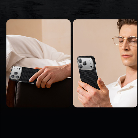 Benks Etui Magnetic Armor Air Armor Grid Kevlar Metal Frame 600D (B068) do Iphone 17 Air czarne