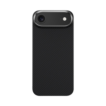 Benks Etui Magnetic Carbon Kevlar Armor Air Metal Frame 600D do iPhone 17 Air czarne – Smukłe Etui Carbon Kevlarowe z Ramką Metalową