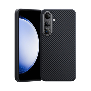 Benks Etui Magnetic Carbon Kevlar Hybrid Armor Pro 600D do Samsung Galaxy S24 Plus czarne – Pancerne Etui Carbon Kevlarowe z Ochroną Premium