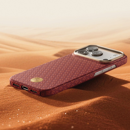 Benks Etui Magnetic Armor Air Armor Grid Kevlar Metal Frame 600D do iPhone 18 Pro Max / 17 Pro Max czerwone – wytrzymałe etui z włóknem Kevlar® i pełną ochroną MagSafe