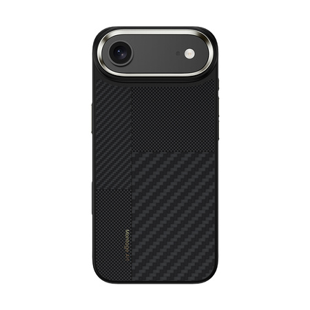 Benks Etui Montage Magnetic Carbon Kevlar Armor Pro Metal Frame 600D+1500D do iPhone 17 Air czarne (Camera Control Button) – Etui Carbon Kevlarowe z Ramką Metalową i Camera Control