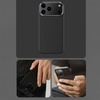 Benks Etui Magnetic Carbon Kevlar Armor Air Metal Frame 600D do iPhone 17 Air czarne – Smukłe Etui Carbon Kevlarowe z Ramką Metalową