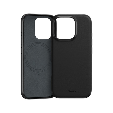 Benks Etui Magnetic Vita Pro Silicone do iPhone 17 Air czarne (Camera Control Button) – Elastyczne Etui Silikonowe kompatybilne z MagSafe