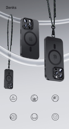 Benks Etui Magnetic Lucid Armor (0064) do Iphone 16 Plus złoty