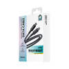 Benks Kabel D49 pleciony - Typ C na Typ C - PD 60W 3A 1,2 metra czarny