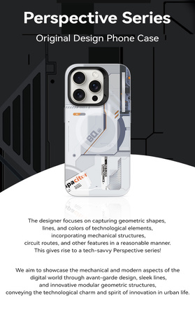 Benks Etui Magnetic Mecha Series do iPhone 15 Pro Max Białe