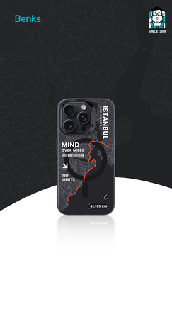 Benks Etui Magnetic City Istanbul do Iphone 16 Plus