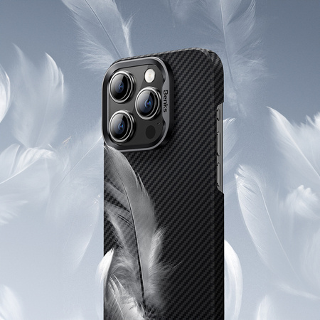 Benks Etui Magnetic Armor Air Kevlar PC Frame 600D do iPhone 16 Czarne