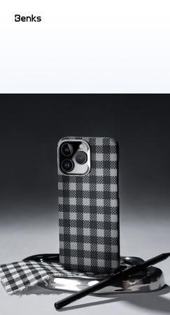 Benks Etui Carbon Kevlar Armor Vichy MagSafe do iPhone 16 Pro plecki pokrowiec case ochrona obudowa