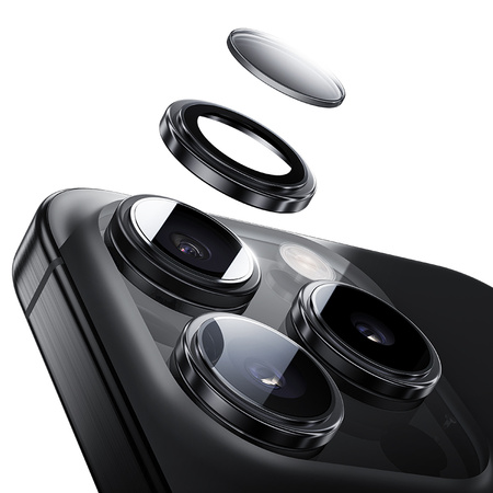 Benks Szkło Hartowane Glass Warrior Lens Protector na aparat do iPhone 16 / 16 Plus (2 sztuki) szare – wzmocniona ochrona obiektywów