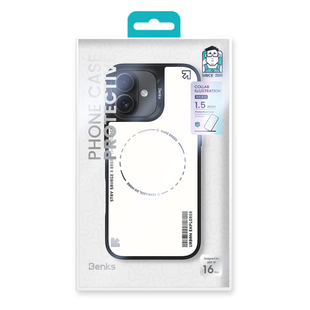 Benks Etui Dynamic Minimalist do iPhone 16 Białe